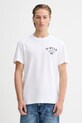 G-Star t-shirt bawełniany nadruk biały D26862.336