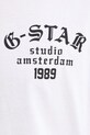 G-Star t-shirt bawełniany D26862.336 biały