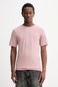 G-Star t-shirt Slim base z elastanem różowy D19070.C723.8147