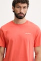 Columbia t-shirt męski bawełniany CSC pomarańczowy 2155021