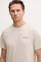 Columbia T-shirt ανδρικό βαμβακερό CSC μπεζ 2155021