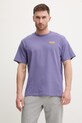 Columbia t-shirt bawełniany CSC nadruk fioletowy 2155061