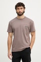 Columbia Τ-shirt πεζοπορίας ανδρικό με βαμβάκι Echo Passage καφέ 2157661