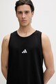 adidas t-shirt bawełniany czarny JE8986