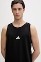 adidas t-shirt bawełniany czarny JE8986