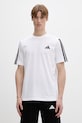 adidas t-shirt bawełniany regular biały JV6784