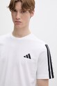 adidas t-shirt bawełniany biały JV6784
