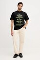 United Colors of Benetton t-shirt bawełniany x Stranger Things 3BL0U10BB czarny SS26