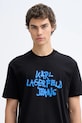 Karl Lagerfeld Jeans t-shirt bawełniany czarny B1M17065