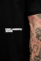Βαμβακερό μπλουζάκι Karl Lagerfeld Jeans B1M17069 μαύρο