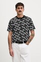 Karl Lagerfeld Jeans t-shirt bawełniany nadruk czarny B1M17070