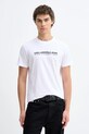 Karl Lagerfeld Jeans t-shirt bawełniany nadruk biały B1M17063