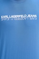 Karl Lagerfeld Jeans t-shirt bawełniany B1M17063 niebieski