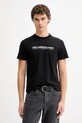 Karl Lagerfeld Jeans t-shirt bawełniany nadruk czarny B1M17063