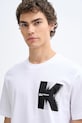 Karl Lagerfeld Jeans t-shirt bawełniany biały B1M17066