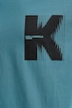 Karl Lagerfeld Jeans t-shirt bawełniany B1M17066 turkusowy