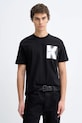 Karl Lagerfeld Jeans t-shirt bawełniany nadruk czarny B1M17066