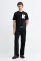 Karl Lagerfeld Jeans t-shirt bawełniany B1M17066 czarny SS26