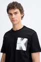 Karl Lagerfeld Jeans t-shirt bawełniany czarny B1M17066