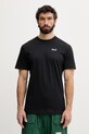 Jack Wolfskin T-shirt męski bawełniany Essential czarny A65917