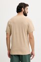 Odzież Jack Wolfskin t-shirt męski bawełniany Carefree A66090 beżowy