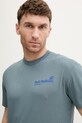 Jack Wolfskin t-shirt Ανδρικό βαμβακερό Confident τιρκουάζ A65919