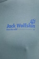 Jack Wolfskin t-shirt Ανδρικό βαμβακερό Confident A65919 τιρκουάζ