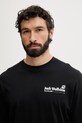 Jack Wolfskin t-shirt męski bawełniany Confident czarny A65919