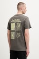 Odzież Jack Wolfskin t-shirt męski bawełniany Celebrate The Paw A65915 szary