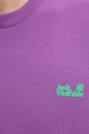 Jack Wolfskin majica za trening za muškarce od pamuka Celebrate The Paw A65912 ljubičasta