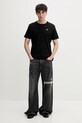 Diesel t-shirt męski bawełniany T-MIEGOR-K77 A14819.0PJBG czarny SS26