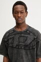 Diesel t-shirt bawełniany T-BOXT-DEN szary A19545.0HGBX