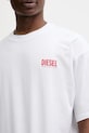 Diesel t-shirt bawełniany T-BOXT-BISK A20036.0EPCA biały