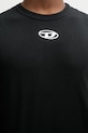 Diesel t-shirt bawełniany T-BISCO-IOD A21743.0JMBB czarny