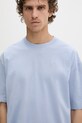 Diesel T-shirt męski bawełniany T-BOGGY-V3 niebieski A22482.0PLAT