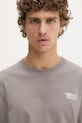 Diesel t-shirt męski bawełniany T-BOGGY-V5 szary A22500.0PLAT