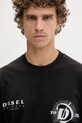 Diesel t-shirt męski bawełniany T-BOGGY-V6 czarny A22505.0WICU