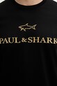 Paul&Shark t-shirt bawełniany 26411017 czarny