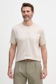 Paul&Shark t-shirt męski bawełniany beżowy 26411049