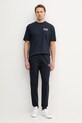 EA7 Emporio Armani t-shirt bawełniany AF17789.7M001327 granatowy SS26