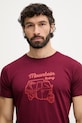 La Sportiva Τ-shirt πεζοπορίας ανδρικό βαμβακερό Ape μπορντό ZACT204