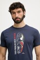 La Sportiva T-shirt αθλητικό ανδρικό βαμβακερό Solution σκούρο μπλε ZACT175