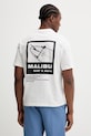 EA7 Emporio Armani t-shirt bawełniany nadruk beżowy AF22264.7M001402