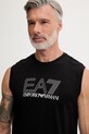 EA7 Emporio Armani top męski bawełniany czarny AF10375.7M001306