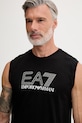 EA7 Emporio Armani top męski bawełniany czarny AF10375.7M001306