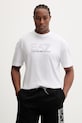 Βαμβακερό μπλουζάκι EA7 Emporio Armani στάμπα λευκό AF10375.7M001309