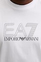 Βαμβακερό μπλουζάκι EA7 Emporio Armani AF10375.7M001309 λευκό