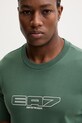 EA7 Emporio Armani t-shirt bawełniany zielony AF10441.7M001498