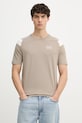 EA7 Emporio Armani T-shirt męski bawełniany brązowy AF10375.7M001624