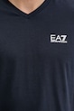 EA7 Emporio Armani Tričko pánské s bavlnou PJVQZ.8NPT27 námořnická modř